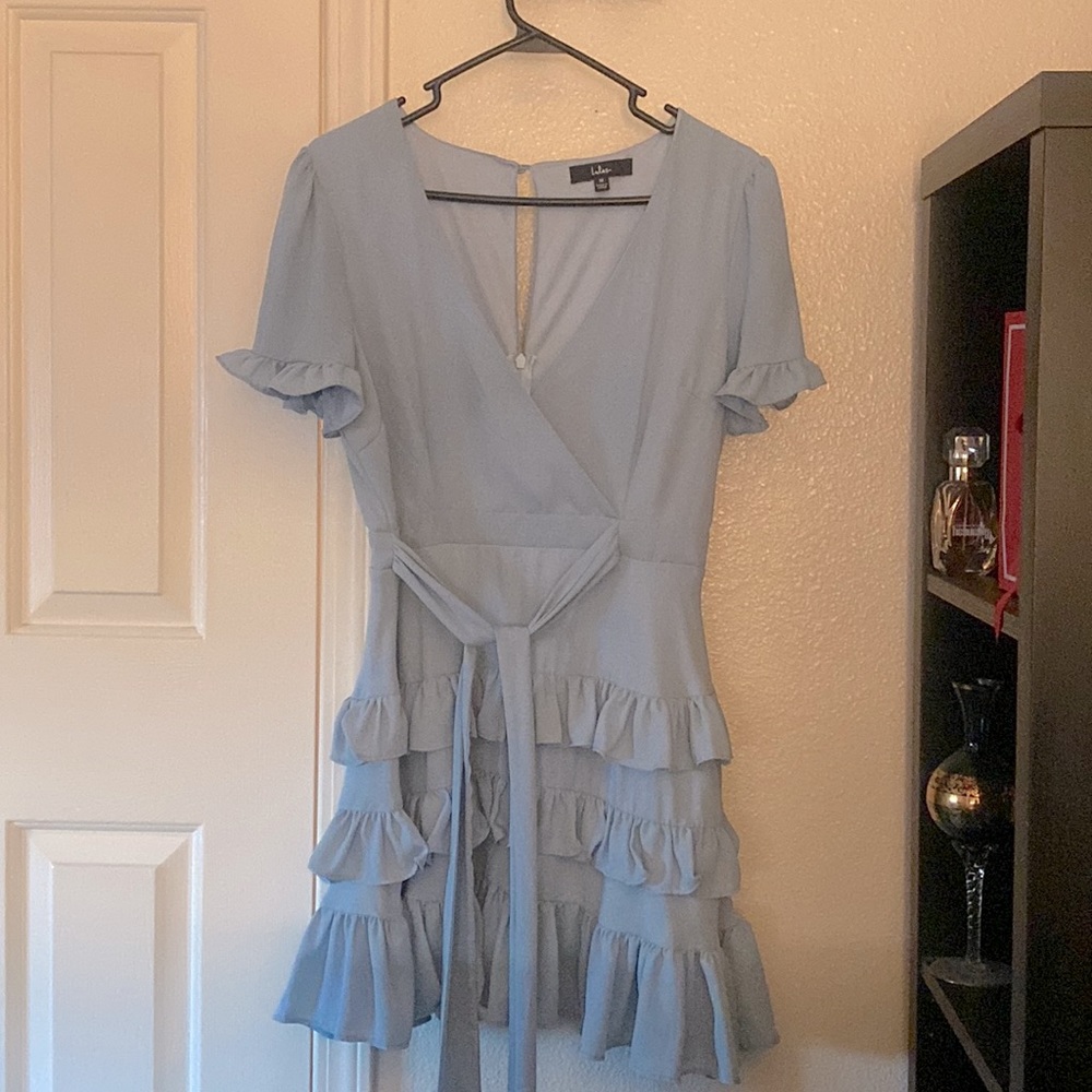 LULU’s Something Blue and Something Borrowed Dress 😇